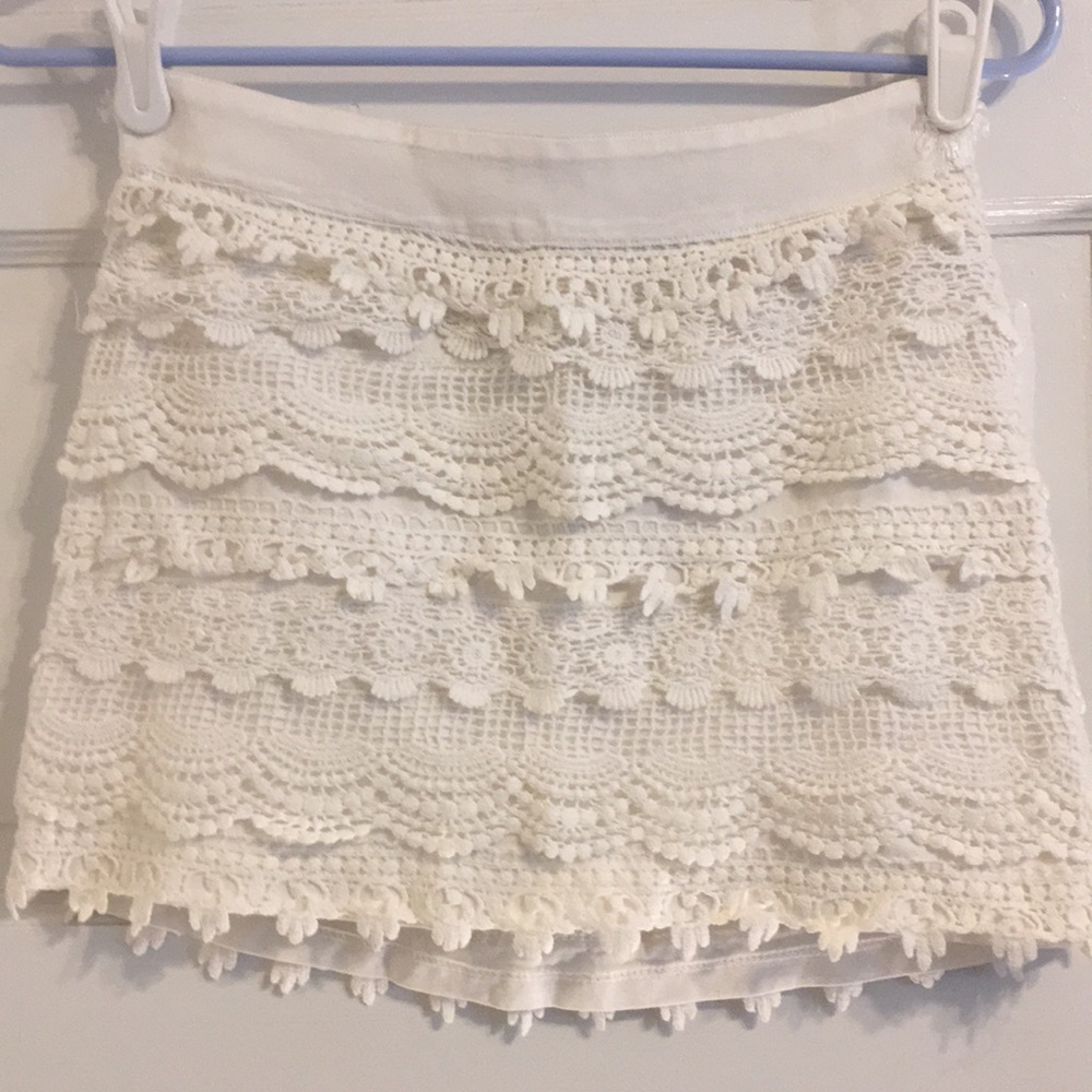 White skirt